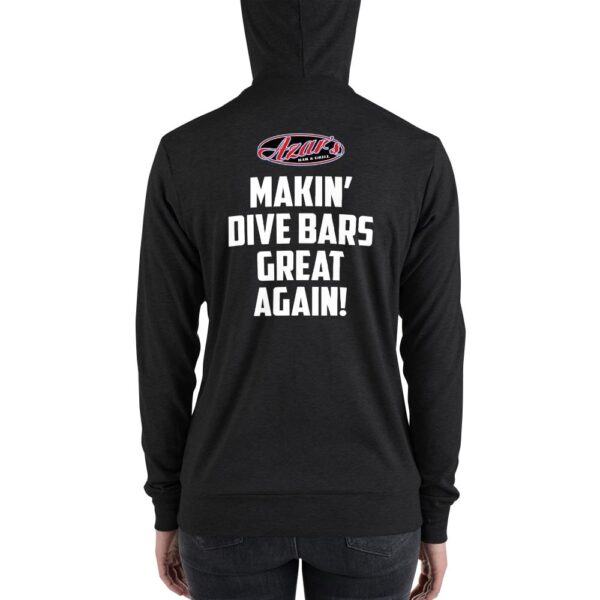 Azar's Makin' Dive Bars Great Again Zipper Hoodie - Image 4