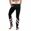 Azar's MDBGA Yoga Leggings - Hip/Ankle Logos w/Stripes - Image 5