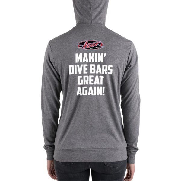 Azar's Makin' Dive Bars Great Again Zipper Hoodie - Image 6