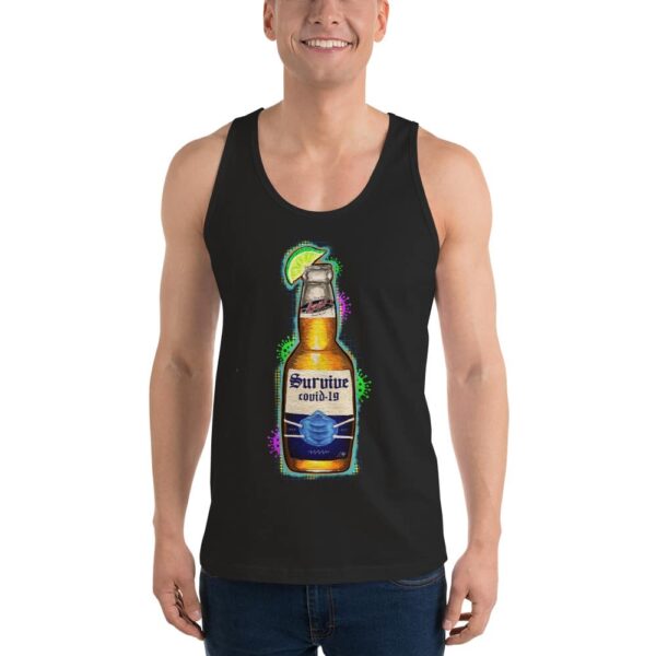 SURVIVE COVID-19 Unisex Tank-Top - Image 2