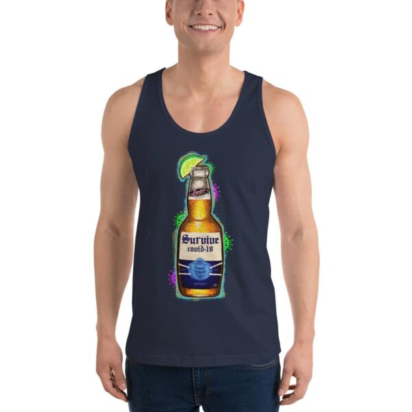 SURVIVE COVID-19 Unisex Tank-Top - Image 4