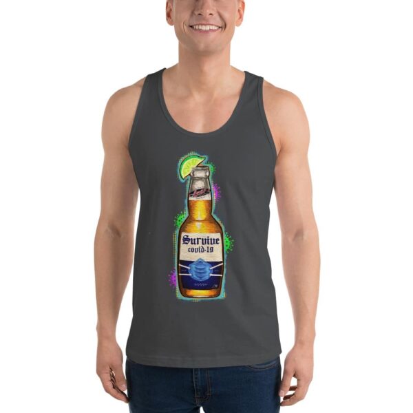 SURVIVE COVID-19 Unisex Tank-Top - Image 3